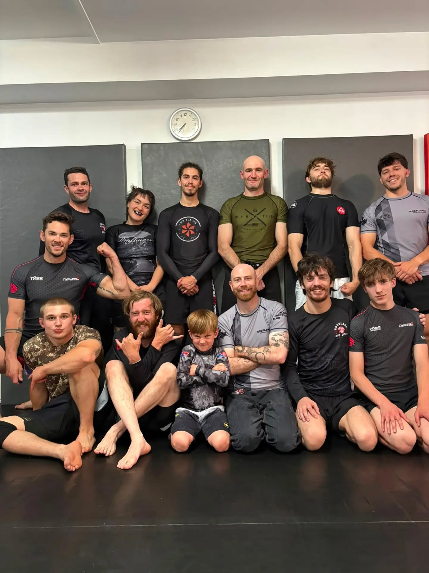 The Rossland Martial Arts team on the mats